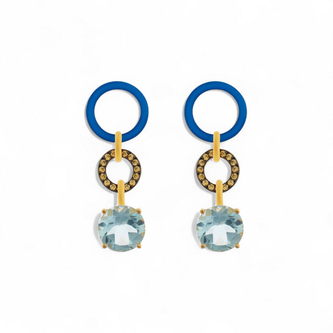 Blue Twist Blue Topaz - Eye M Neon Rocks - Ileana Makri