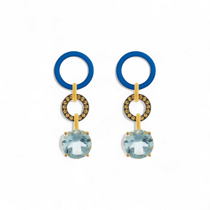 Blue Twist Blue Topaz - Eye M Neon Rocks - Ileana Makri