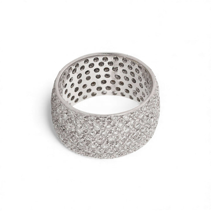 Bond Ring 18k White Gold & Diamonds - Classic - Ileana Makri