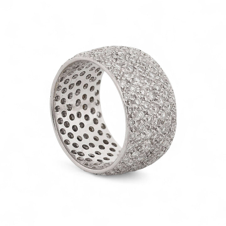 Bond Ring 18k White Gold & Diamonds - Classic - Ileana Makri