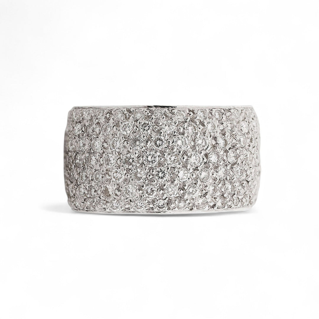 Bond Ring 18k White Gold & Diamonds - Classic - Ileana Makri
