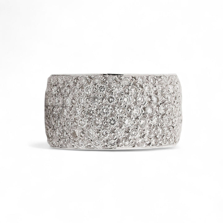 Bond Ring 18k White Gold & Diamonds - Classic - Ileana Makri