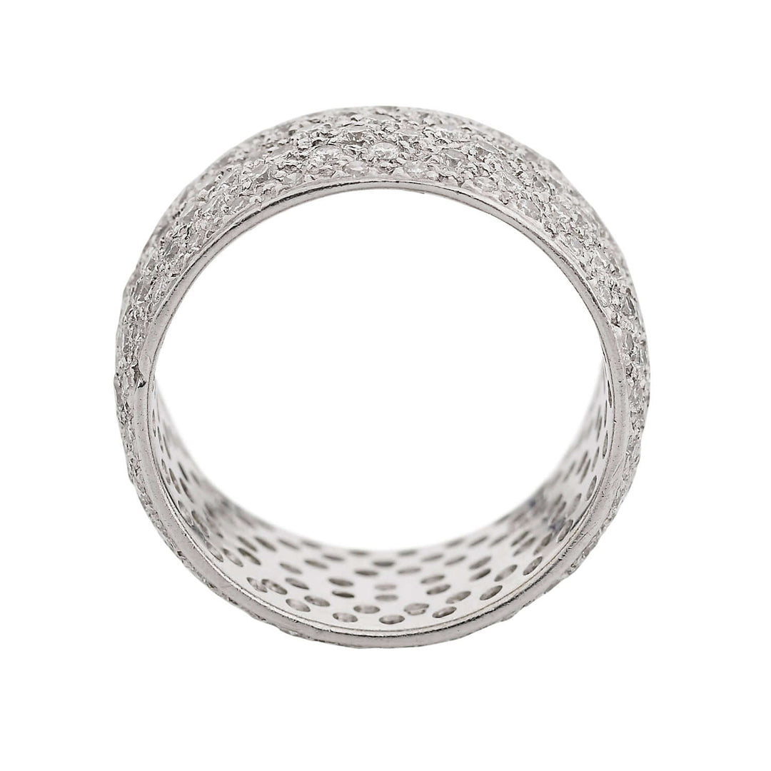 Bond Ring 18k White Gold & Diamonds - Classic - Ileana Makri