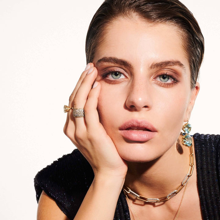 Bond Ring Champagne Diamonds - Classic - Ileana Makri