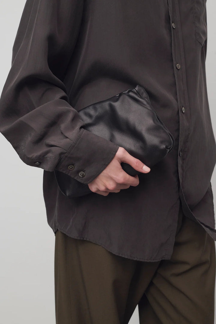 Bourse Clutch in Black - The Row - Ileana Makri