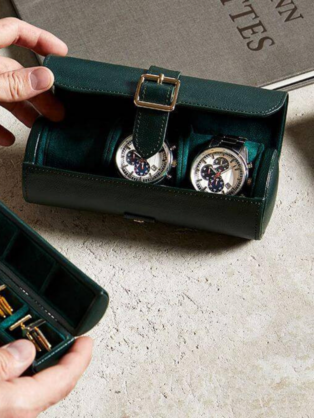 British Racing Triple Watch Roll - WOLF - Ileana Makri store