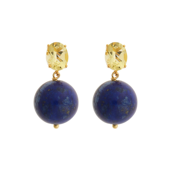 Bubble Lapis Lemon Topaz - Eye M Bubbles - Ileana Makri store