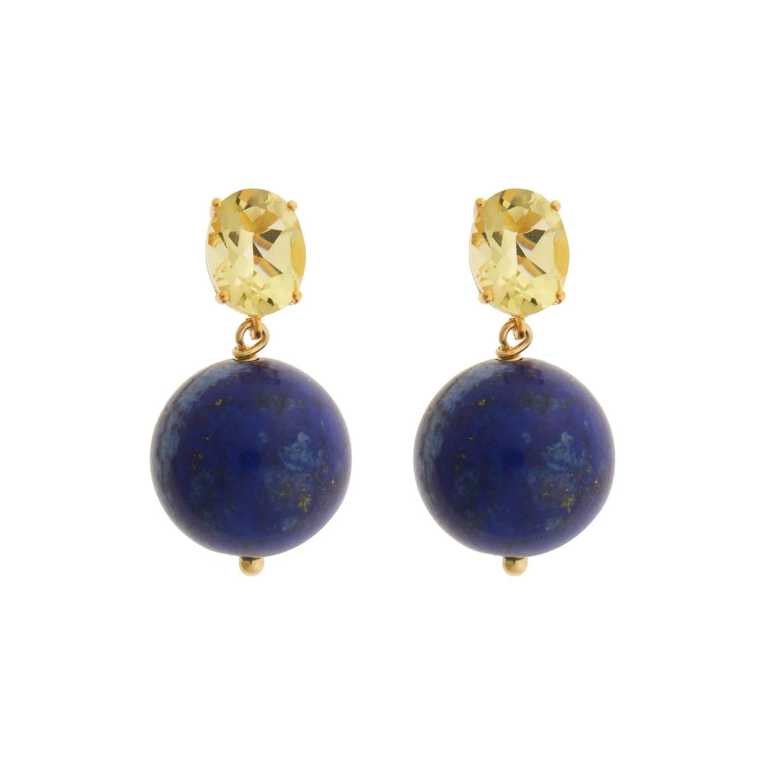 Bubble Lapis Lemon Topaz - Eye M Bubbles - Ileana Makri