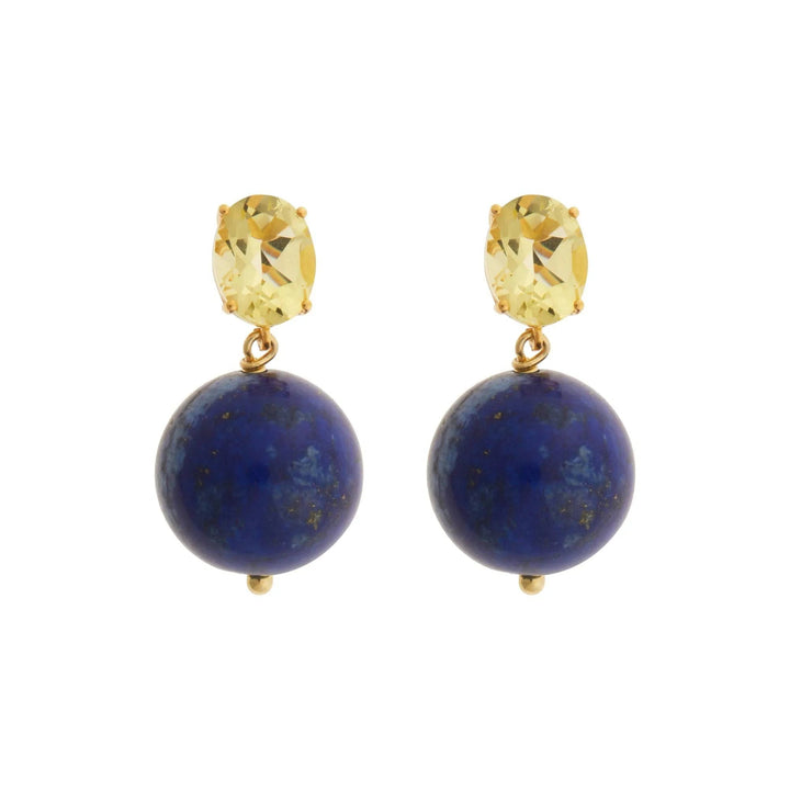 Bubble Lapis Lemon Topaz - Eye M Bubbles - Ileana Makri