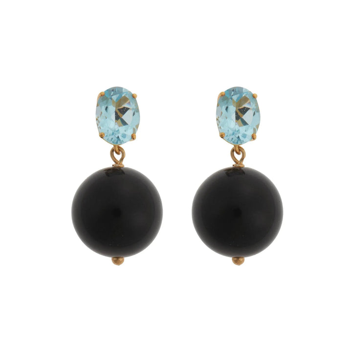 Bubble Onyx Blue Topaz - Eye M Bubbles - Ileana Makri