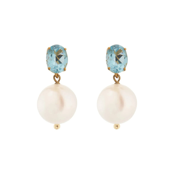 Bubble Pearl Blue Topaz - Eye M Bubbles - Ileana Makri store