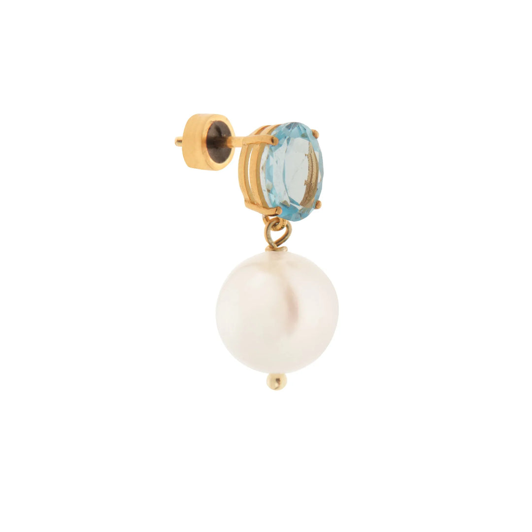 Bubble Pearl Blue Topaz - Eye M Bubbles - Ileana Makri store