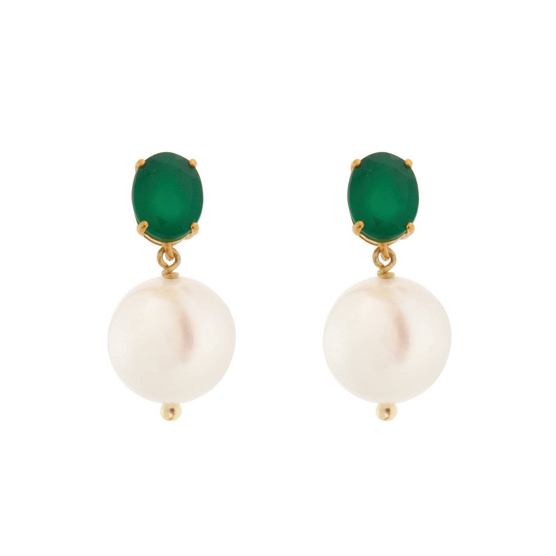 Bubble Pearl Green Agate - Eye M Bubbles - Ileana Makri store