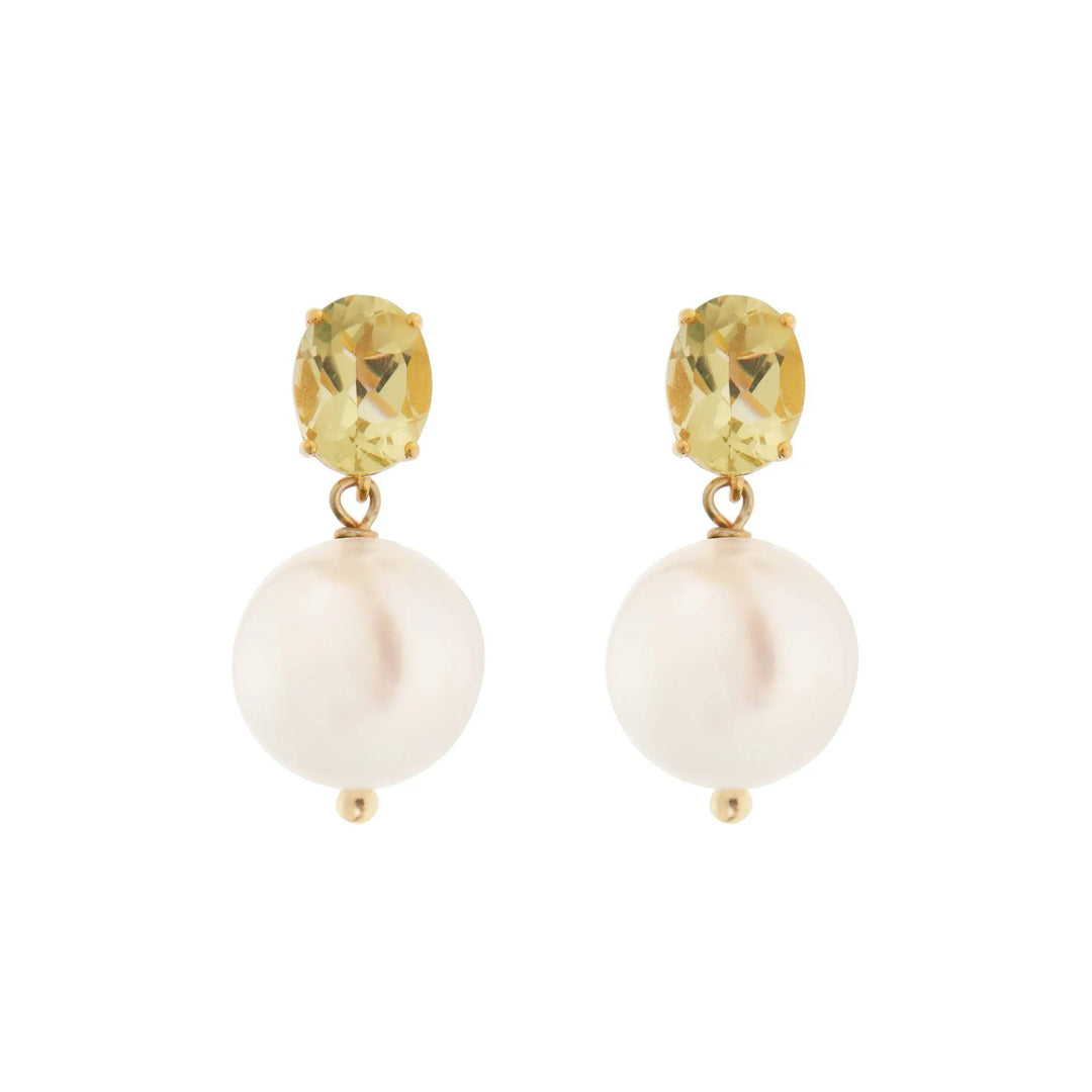 Bubble Pearl Lemon Topaz - Eye M Bubbles - Ileana Makri store