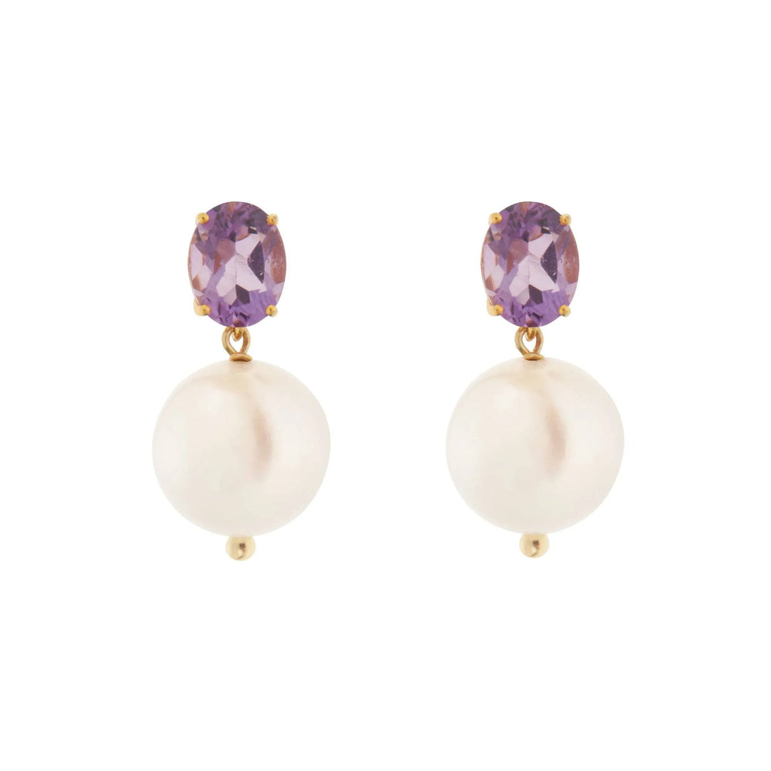 Bubble Pearl Purple Amethyst - Eye M Bubbles - Ileana Makri store