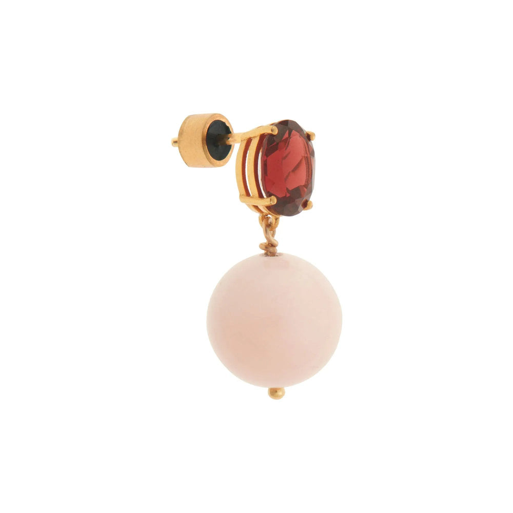 Bubble Rose Quartz Garnet - Eye M Bubbles - Ileana Makri