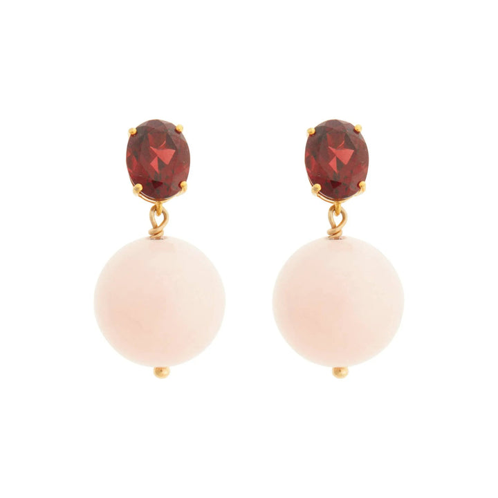 Bubble Rose Quartz Garnet - Eye M Bubbles - Ileana Makri