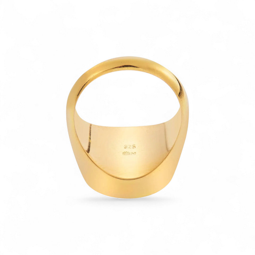 Bubble Solitaire Enamel Ring - Eye M Core - Ileana Makri