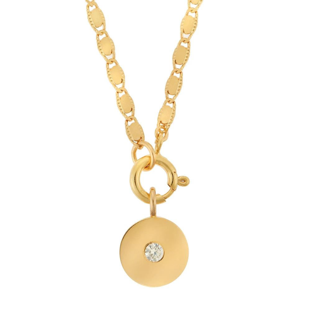 Bubble Solitaire Necklace - Eye M - Ileana Makri