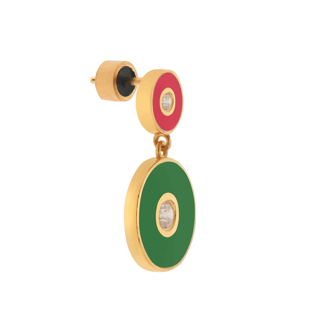 Bubble Solitaire Pink Green - Eye M - Ileana Makri