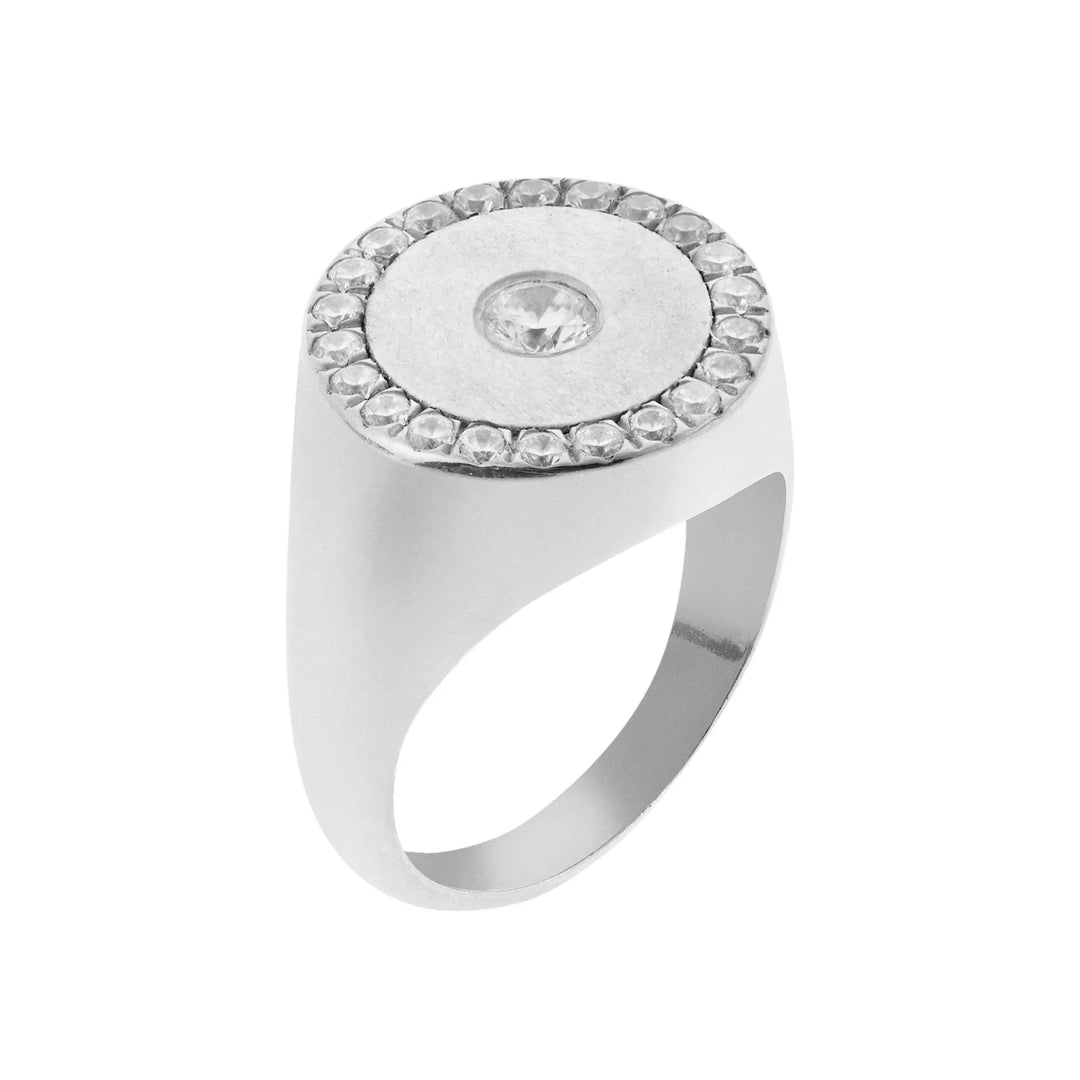 Bubble Solitaire Ring SLV - Eye M Core - Ileana Makri store