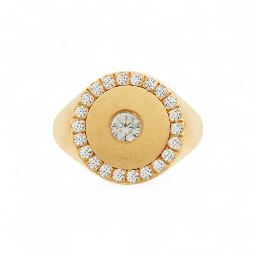 Bubble Solitaire Ring YP - Eye M Core - Ileana Makri