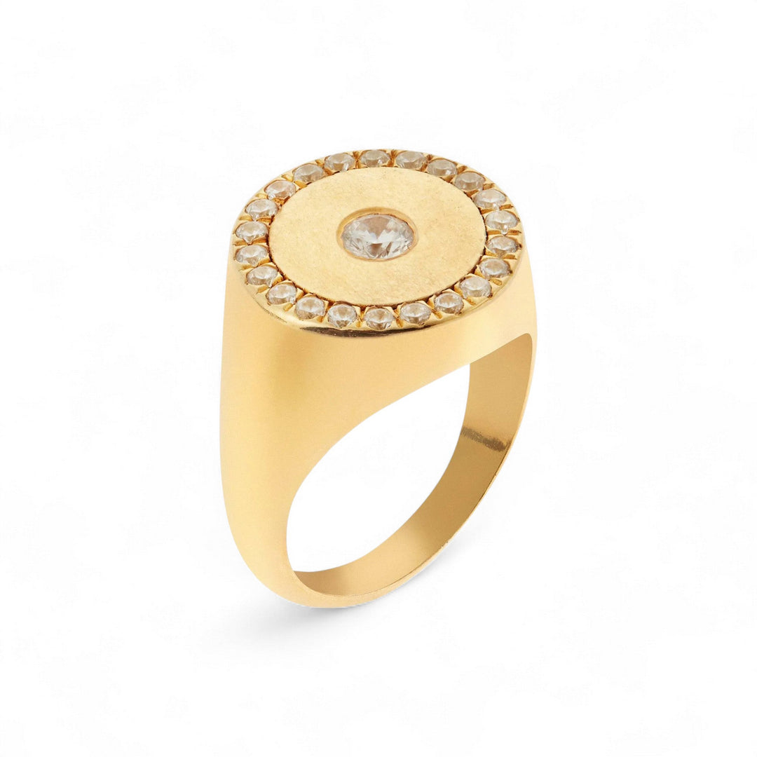 Bubble Solitaire Ring YP - Eye M Core - Ileana Makri