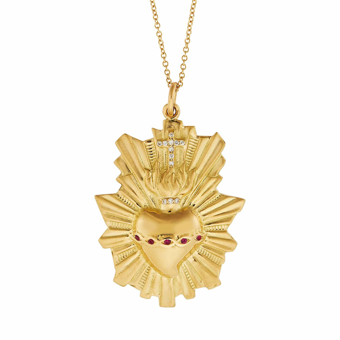 Burning Heart Pendant - SYMBOLS - Ileana Makri