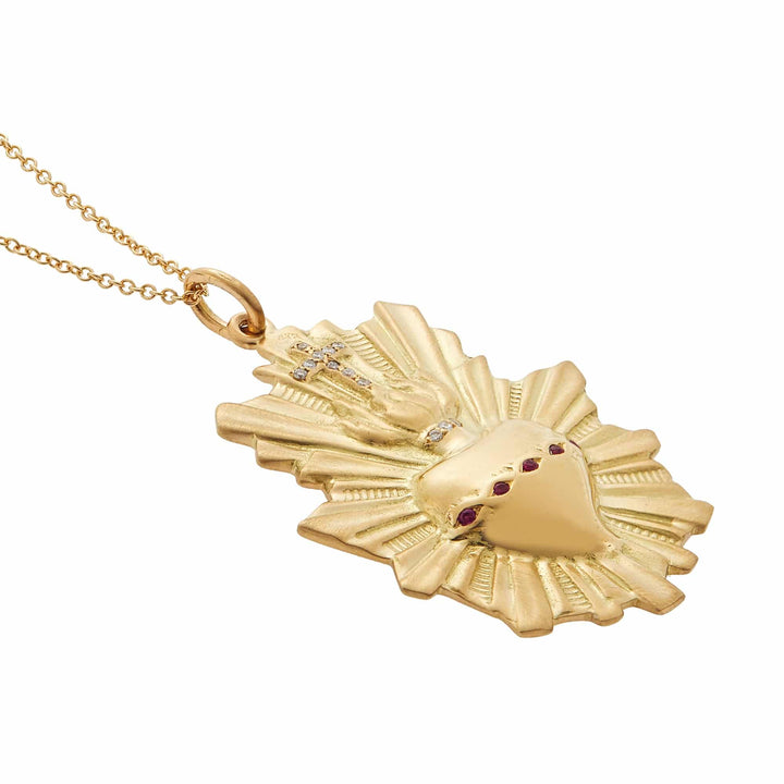 Burning Heart Pendant - SYMBOLS - Ileana Makri