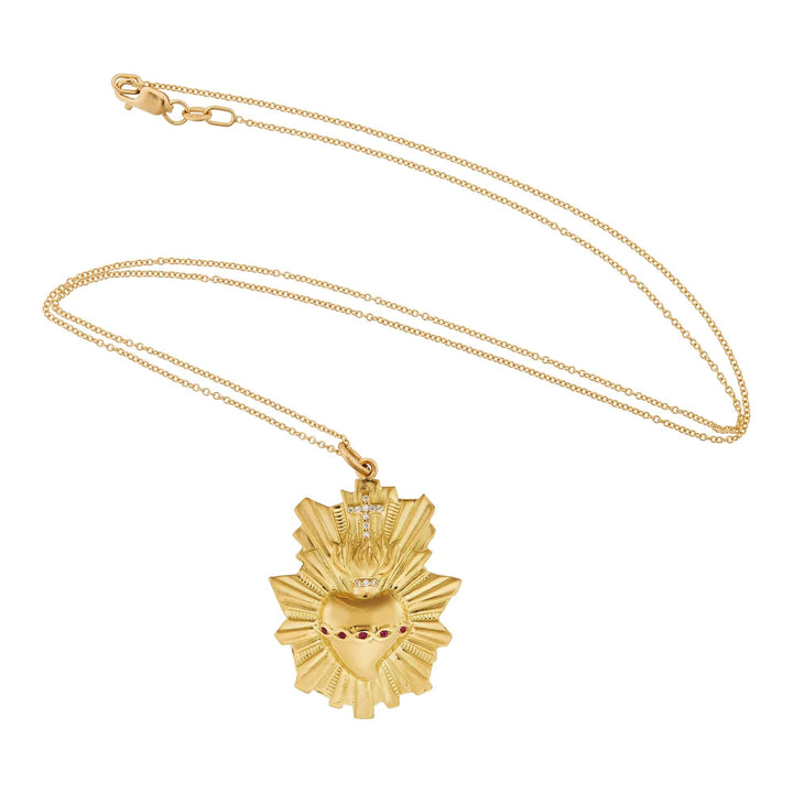 Burning Heart Pendant - SYMBOLS - Ileana Makri