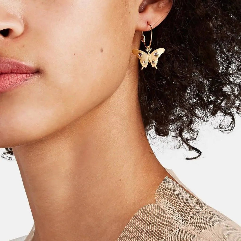 Butterfly Mini Hoops - Eye M Jungle - Ileana Makri