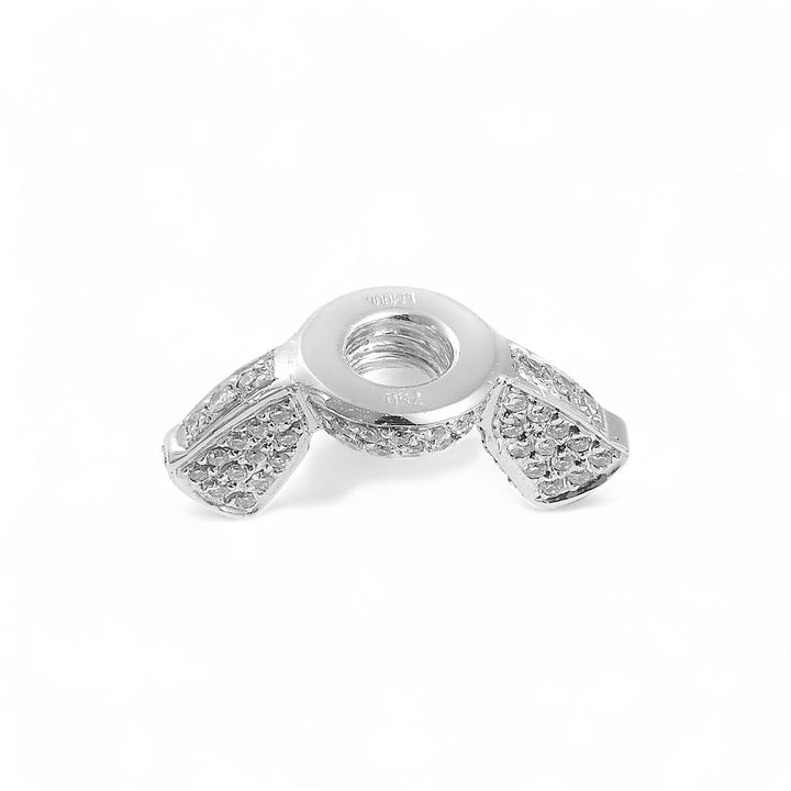 Butterfly Screw Ring Pave W - D - Divine Mechanics - Ileana Makri