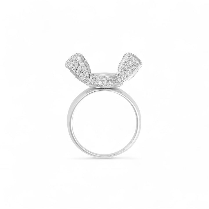Butterfly Screw Ring Pave W - D - Divine Mechanics - Ileana Makri