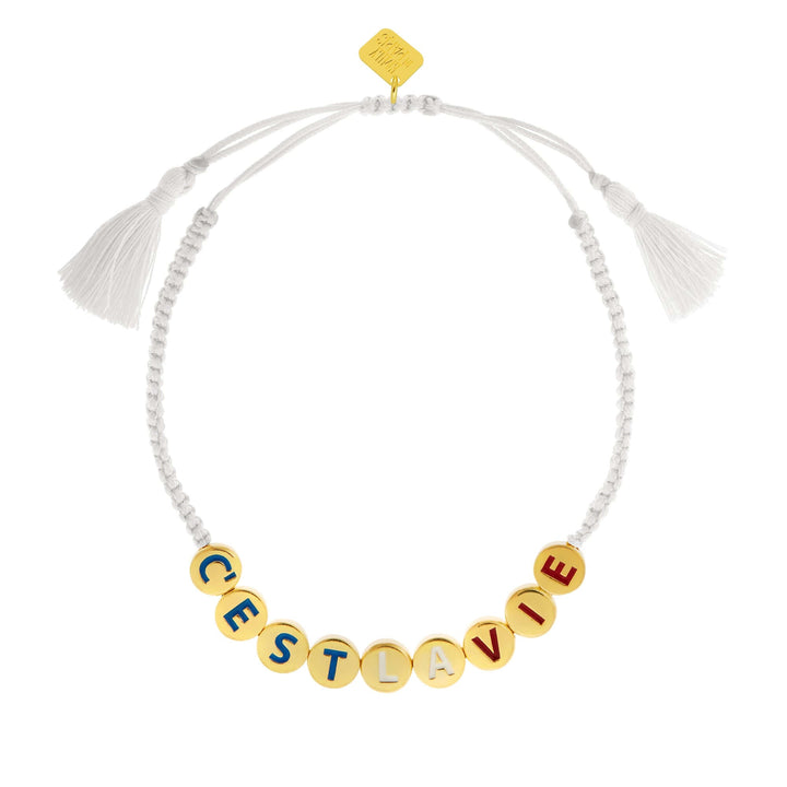 C'est La Vie Friendship Bracelet - Emily in Paris - Ileana Makri store