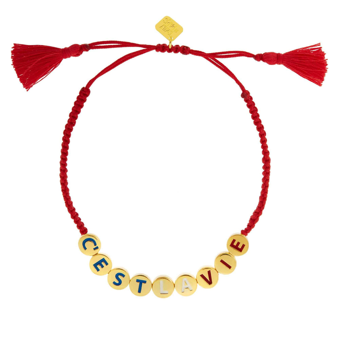 C'est La Vie Friendship Bracelet - Emily in Paris - Ileana Makri store