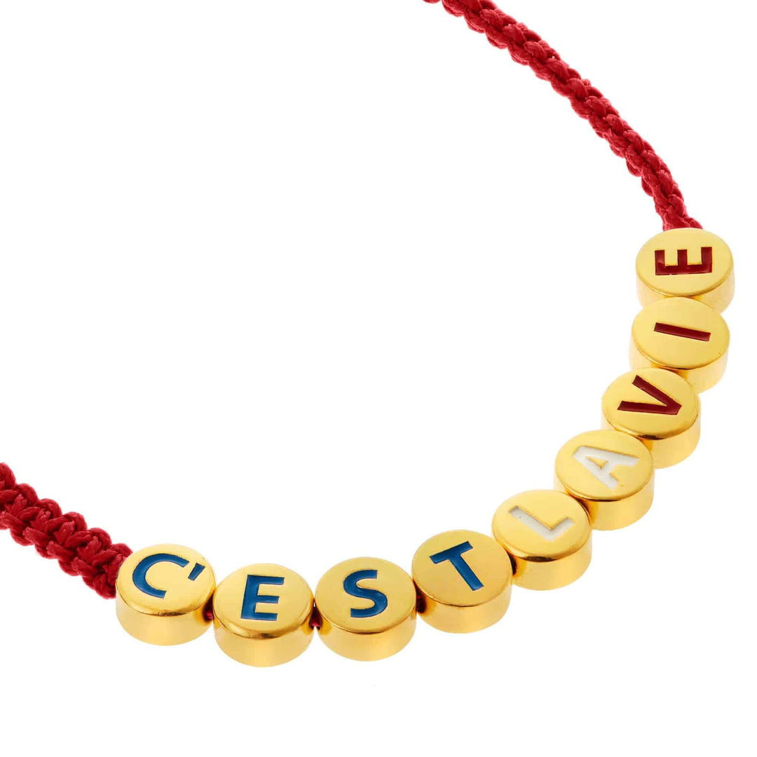 C'est La Vie Friendship Bracelet - Emily in Paris - Ileana Makri store