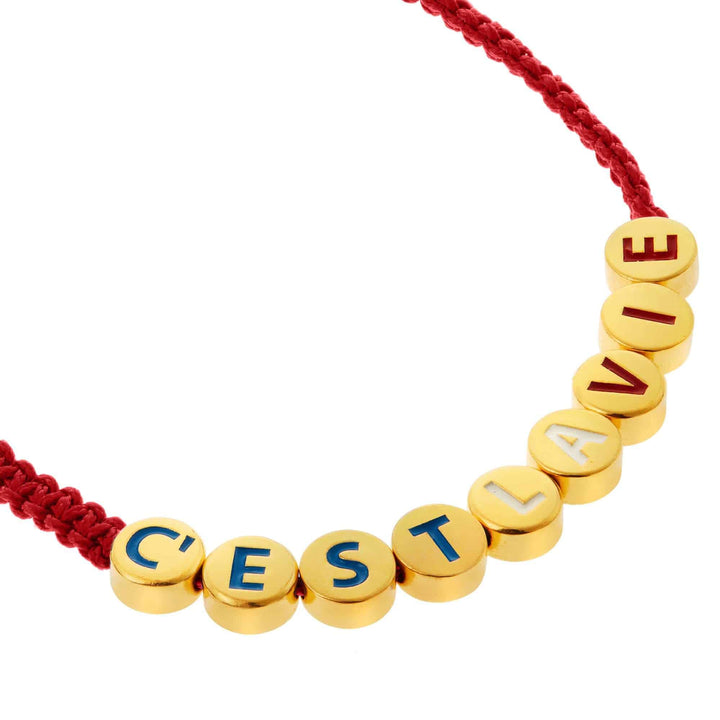 C'est La Vie Friendship Bracelet - Emily in Paris - Ileana Makri store