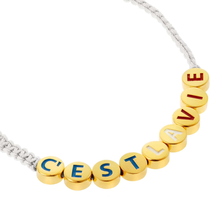C'est La Vie Friendship Bracelet - Emily in Paris - Ileana Makri store