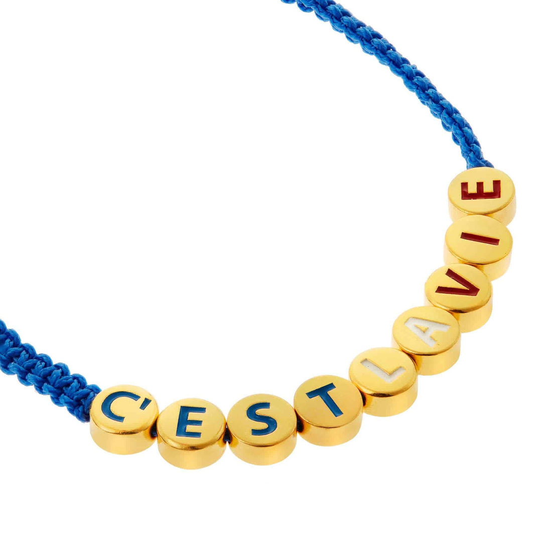 C'est La Vie Friendship Bracelet - Emily in Paris - Ileana Makri store
