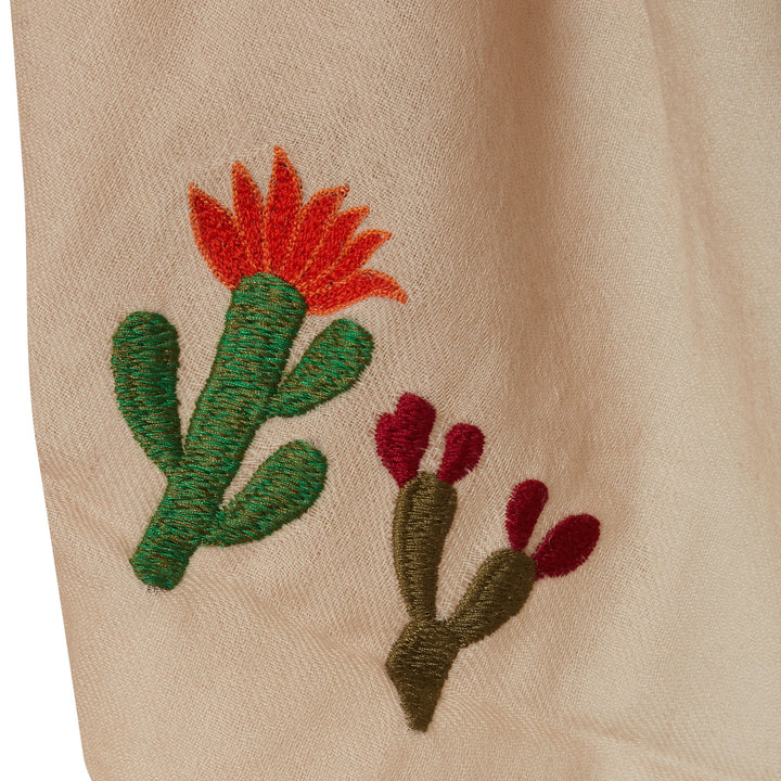 Cacti Scarf Beige - CITRUS - Ileana Makri