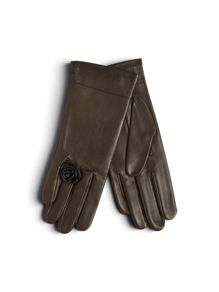 Cameabague Gloves Khaki Noir - Agnelle - Ileana Makri