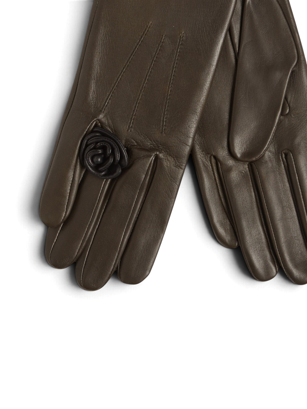 Cameabague Gloves Khaki Noir - Agnelle - Ileana Makri