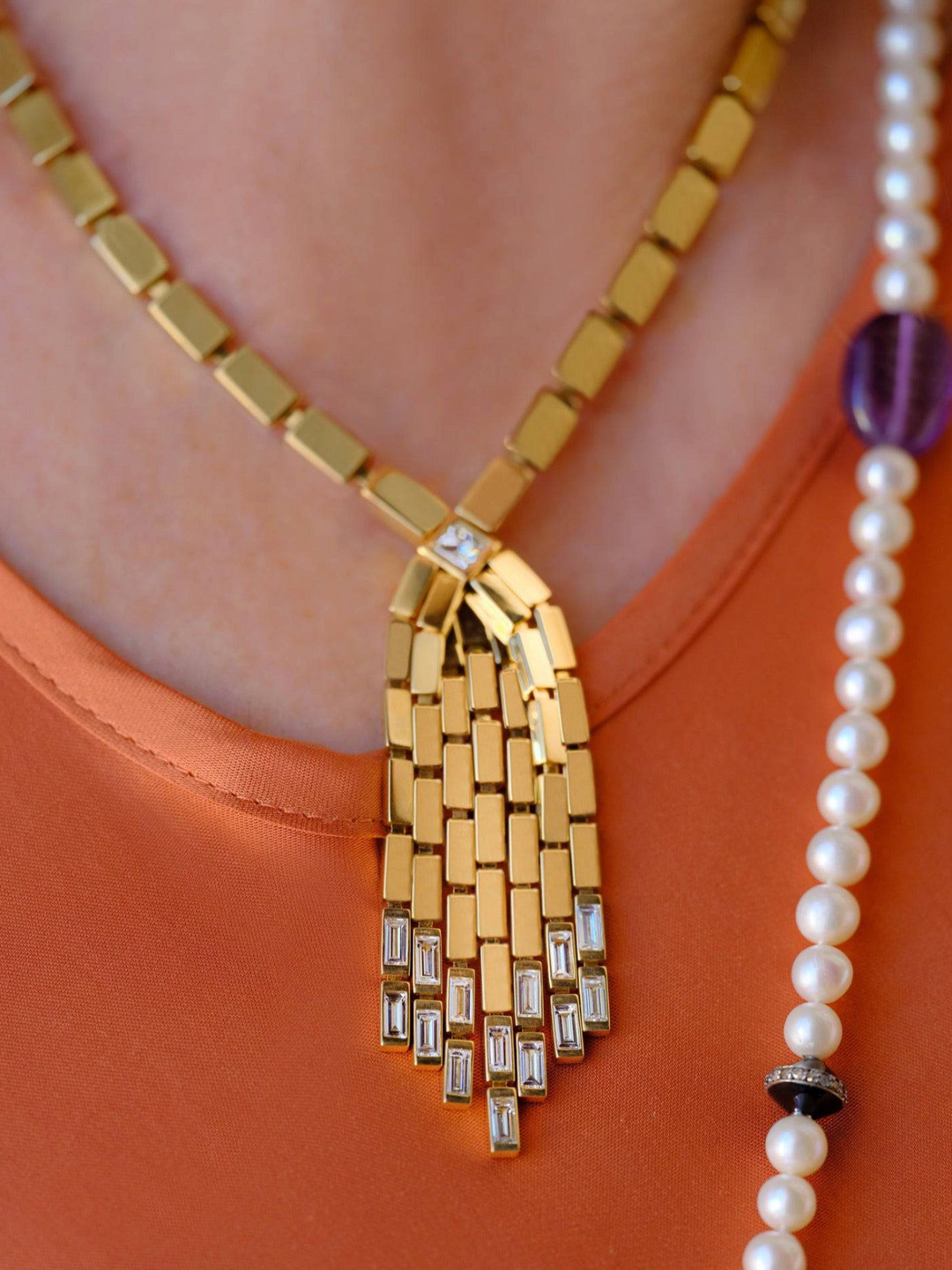 Cascade Diamond Fall Necklace - Cascade - Ileana Makri