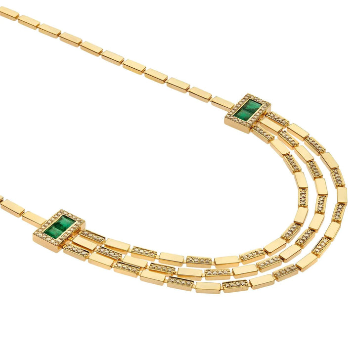 Waterfall Bridge Necklace Y-D-EM - Cascade - Ileana Makri store