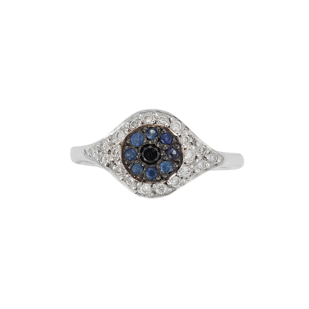 Cats Eye Ring W - D - Bs - Bd - EVIL EYE - Ileana Makri