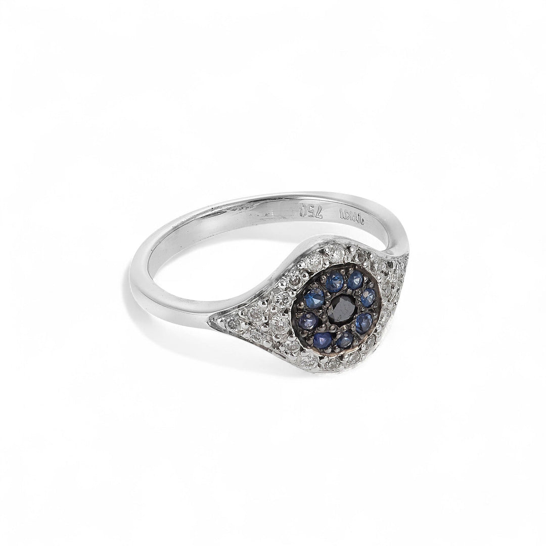 Cats Eye Ring W - D - Bs - Bd - EVIL EYE - Ileana Makri
