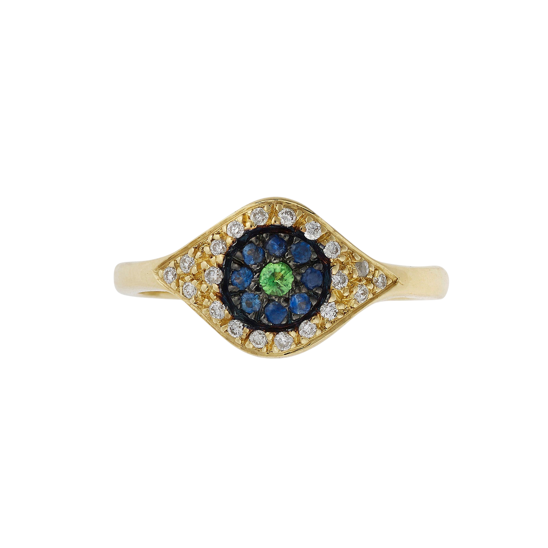 Cats Eye Ring Y - D - BS - TS - EVIL EYE - Ileana Makri