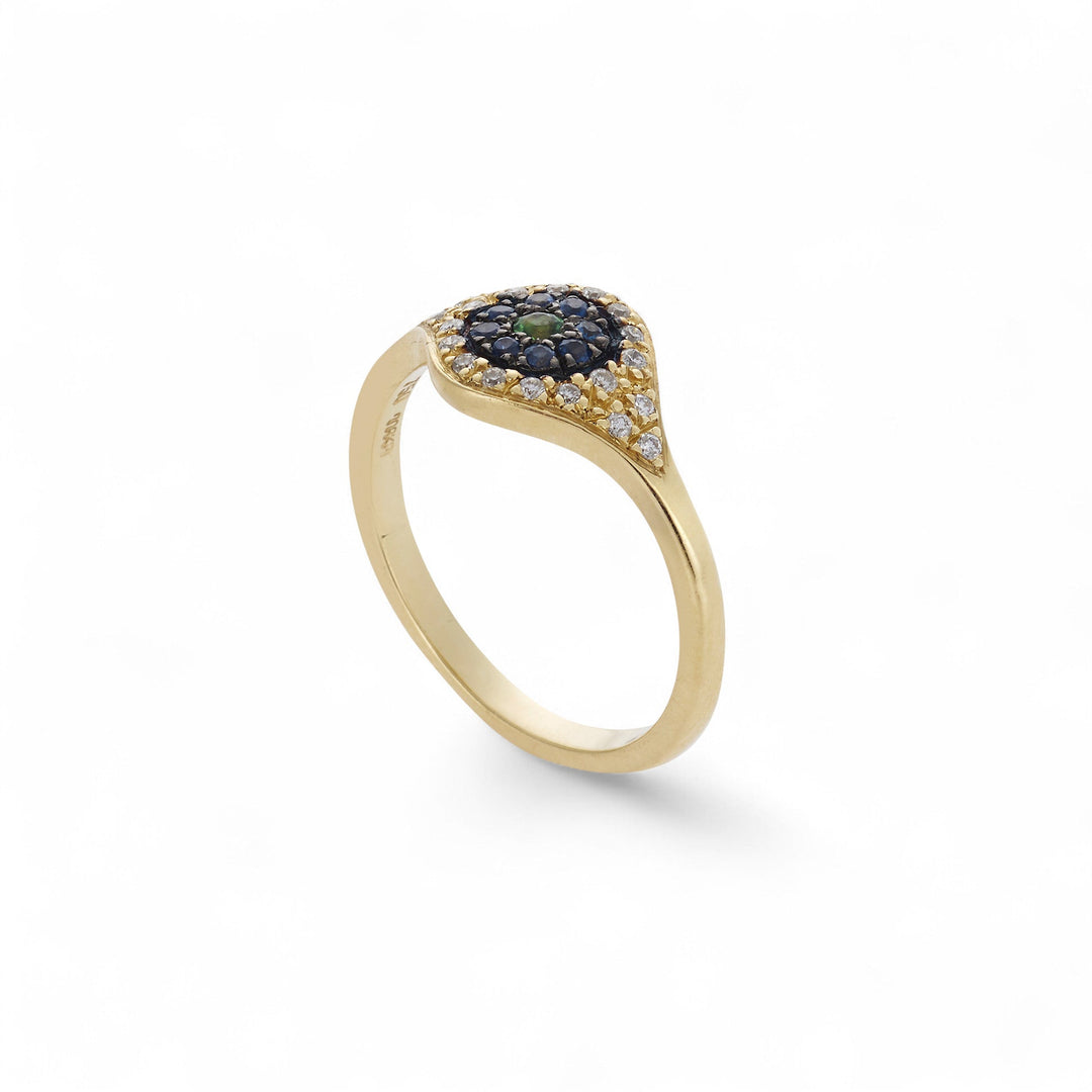 Cats Eye Ring Y - D - BS - TS - EVIL EYE - Ileana Makri