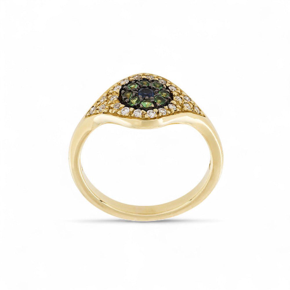 Cats Eye Ring Y - D - Ts - Bs - EVIL EYE - Ileana Makri