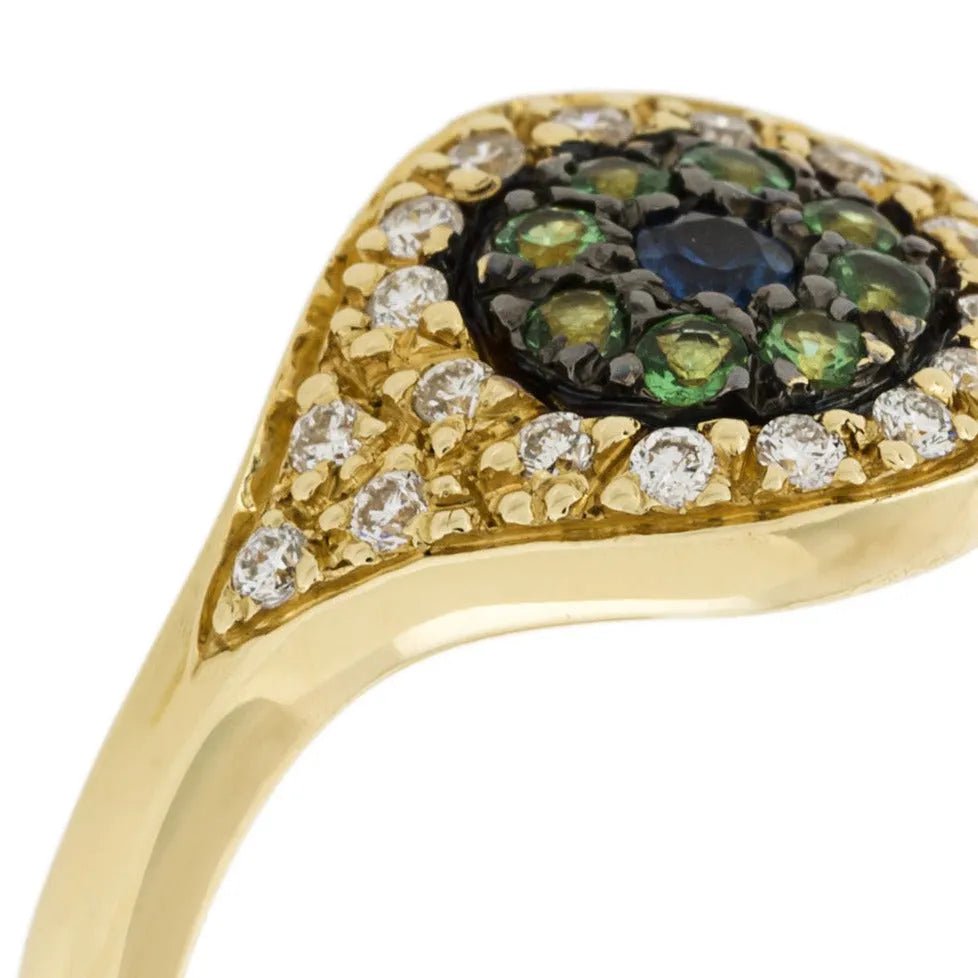Cats Eye Ring Y - D - Ts - Bs - EVIL EYE - Ileana Makri